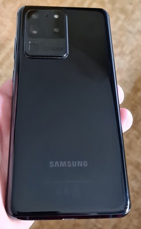 Olåst svart Samsung S20 Ultra 5G 128GB 12GB RAM inkl. laddare