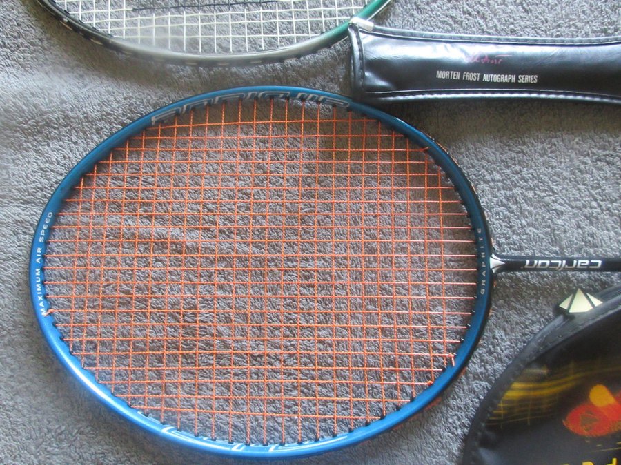 3 st Badminton Rackets MED FODRAL