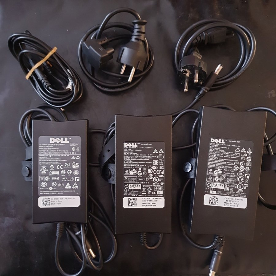 3 st Dell AC / DC adapter