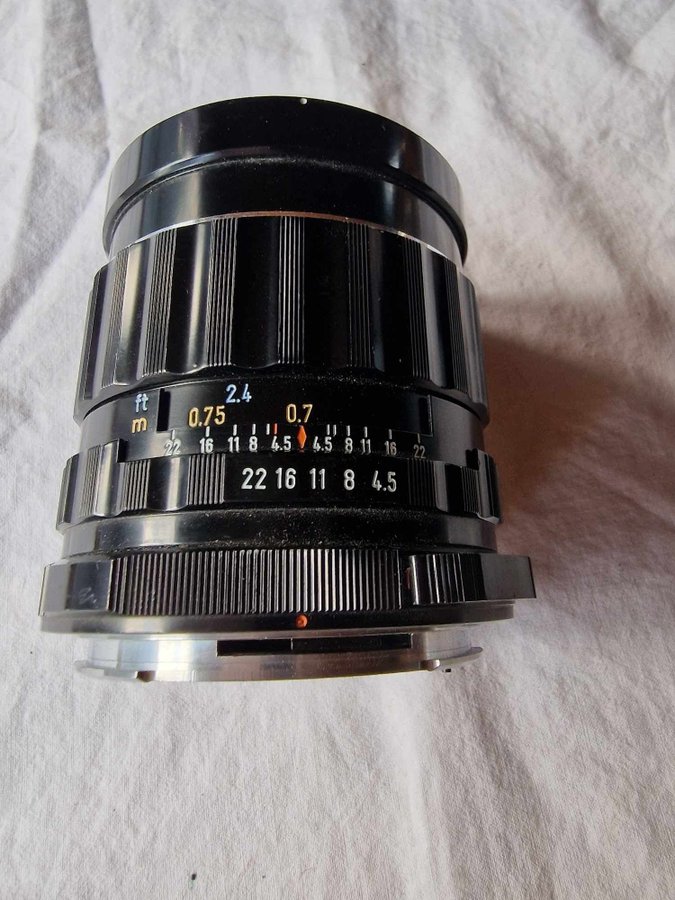 Pentax Takumar 4.5/75 Asahi 6×7 objektiv. Lins. Med fodral.