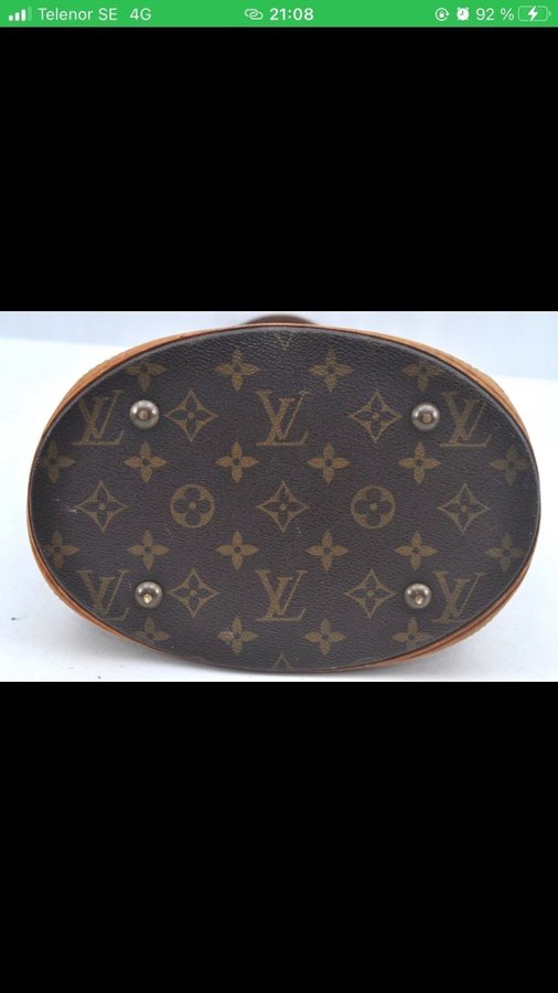 LOUIS VUITTON MONOGRAM AXELVÄSKA BUCKET CROSSBODY TOTE VÄSA