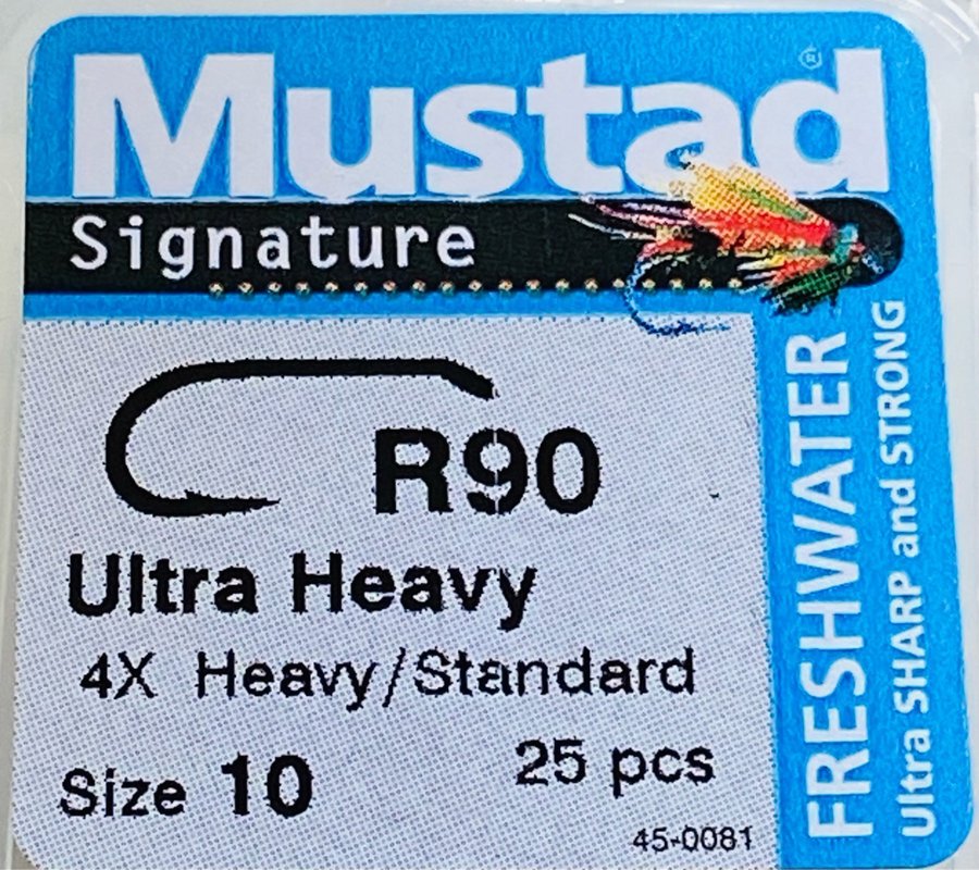 MUSTAD R90  Special krokar! 25st i sin original ask ! Fluga Flugbindning