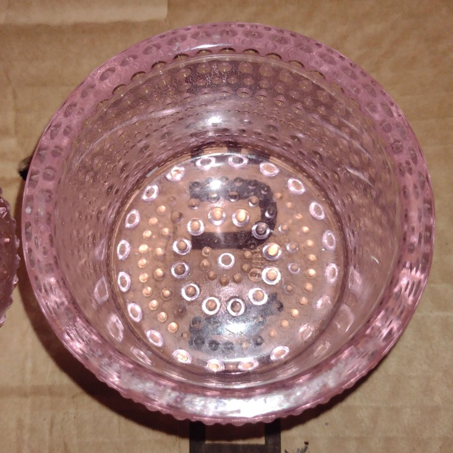 Iittala Kastehelmi 2 st ljus rosa ljuslyktor