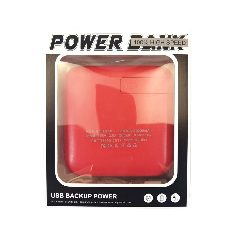 Power Bank - USB Power Supply (RED) NEW!