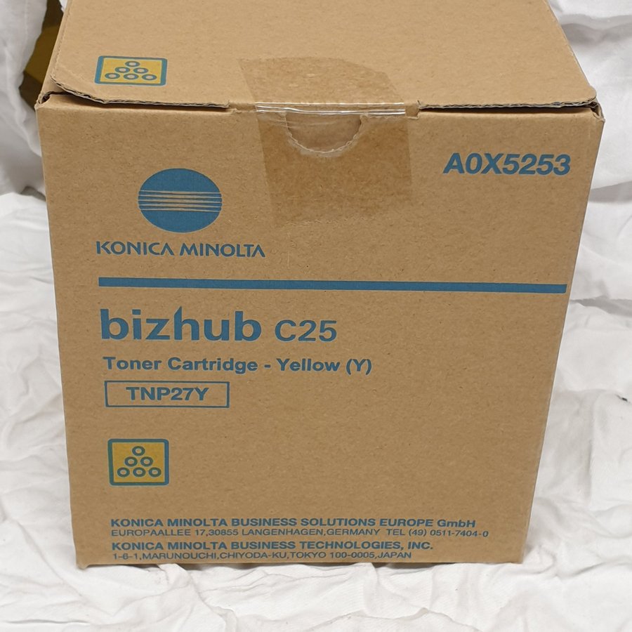 Konica Minolta bizhub c25 Tonerkassett - Gul (TNP27Y)