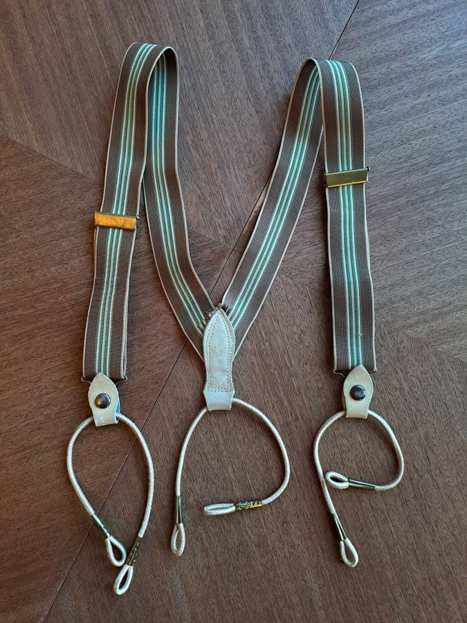 SEMI-ANTIK 30-TAL 40-TAL Hängslen suspenders braces 1kr