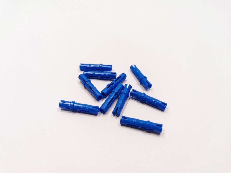 Lego - technic - fästanordning - pin 3L - part 6558 10st blå