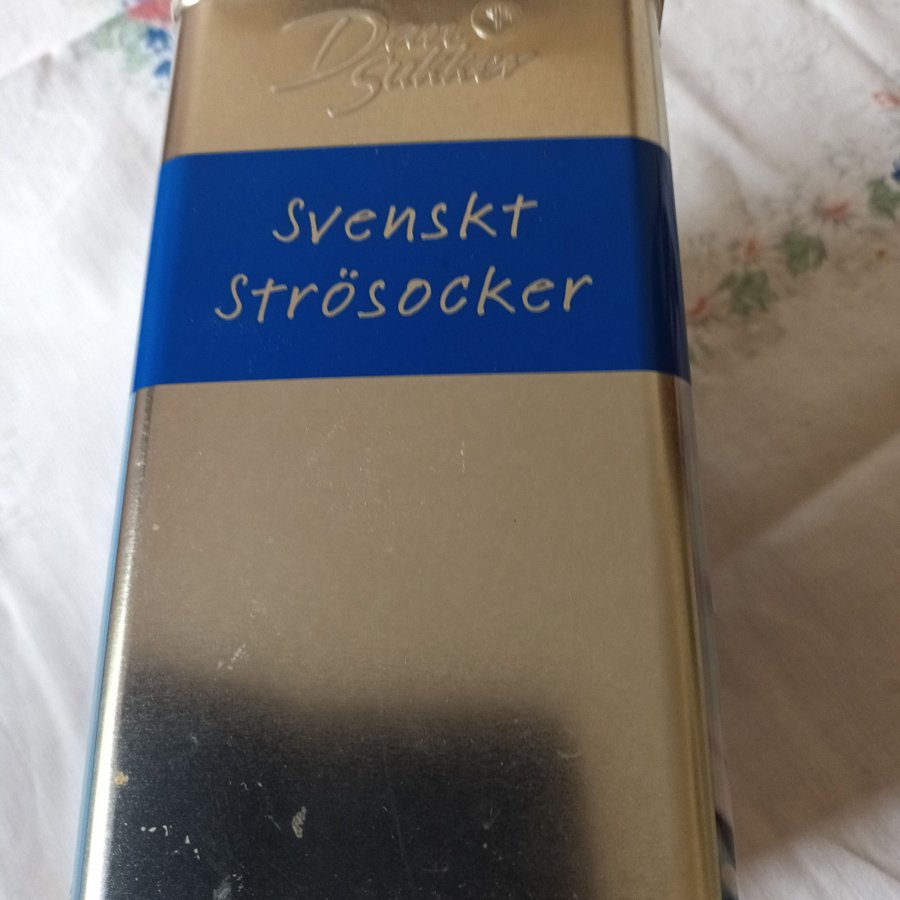 DanSukker - Svenskt Strösocker - Plåtburk