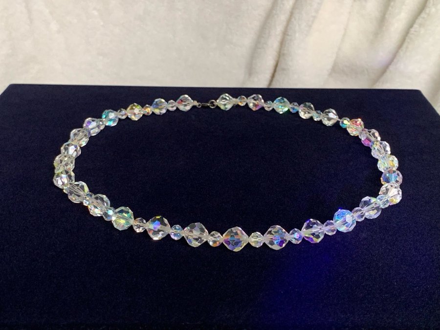 Vintage halsband Färg: Crystal Aurora Boreale