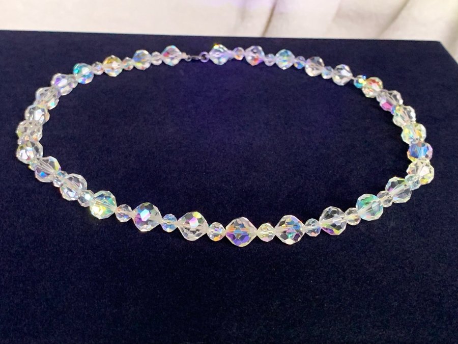 Vintage halsband Färg: Crystal Aurora Boreale