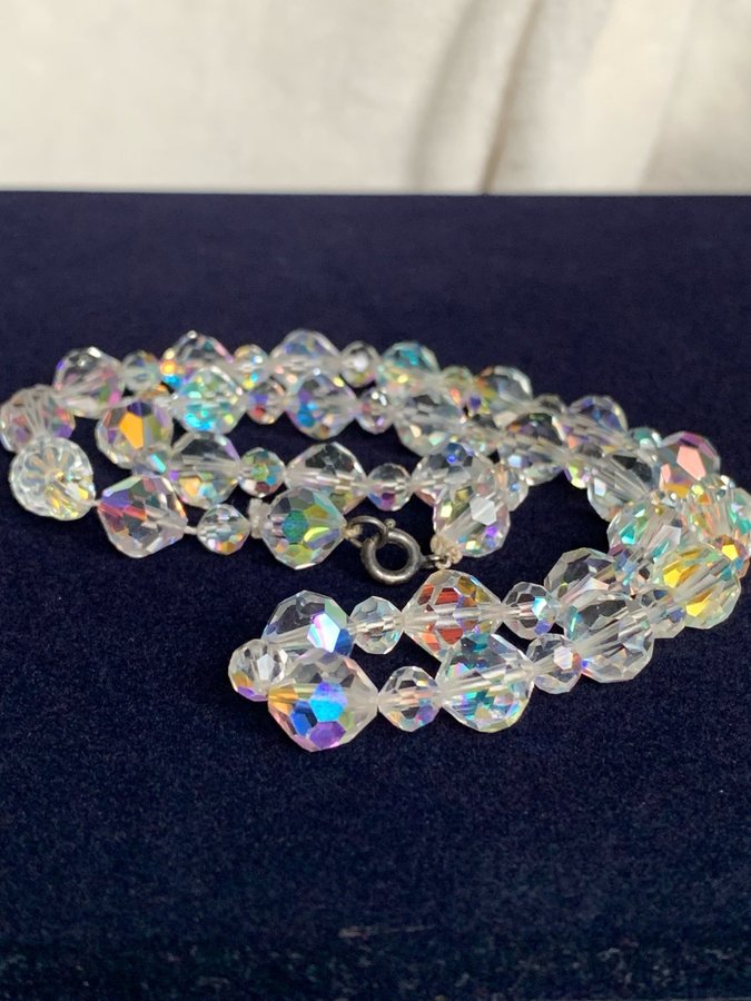 Vintage halsband Färg: Crystal Aurora Boreale