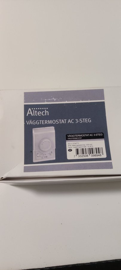 Altech Väggtermostat AC 3-Steg