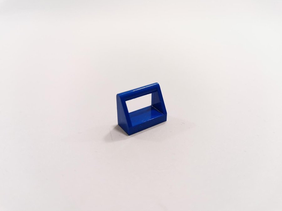 Lego - plate - tile - modified - bar handle - 1x2 - part 2423 - blå