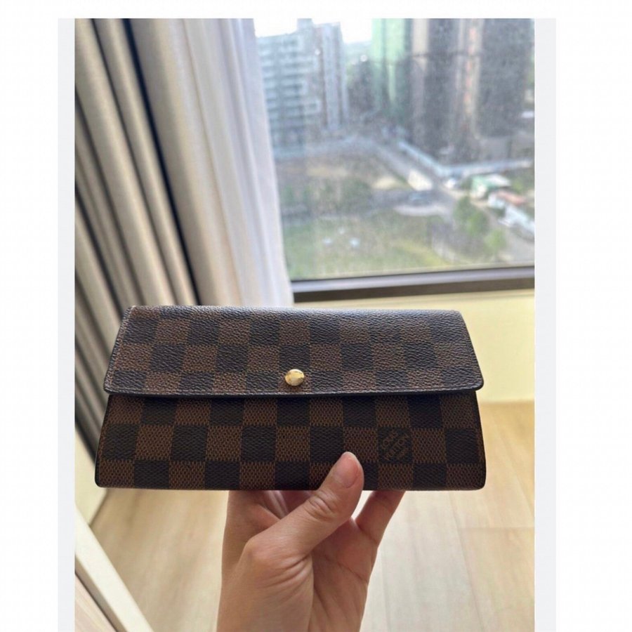 Louis Vuitton Sarah Damier väska axelväska plånbok