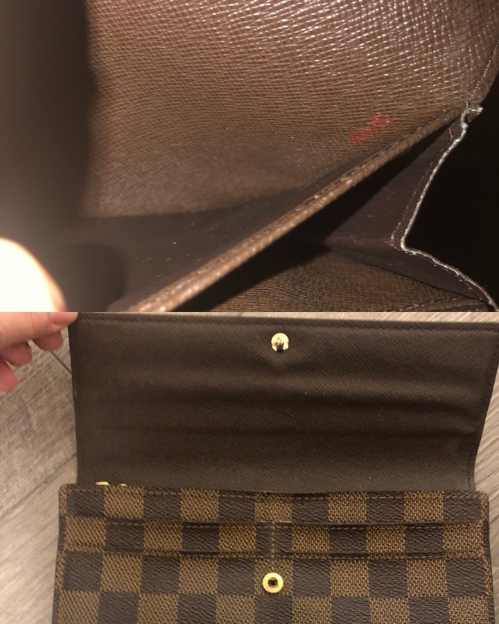 Louis Vuitton Sarah Damier väska axelväska plånbok