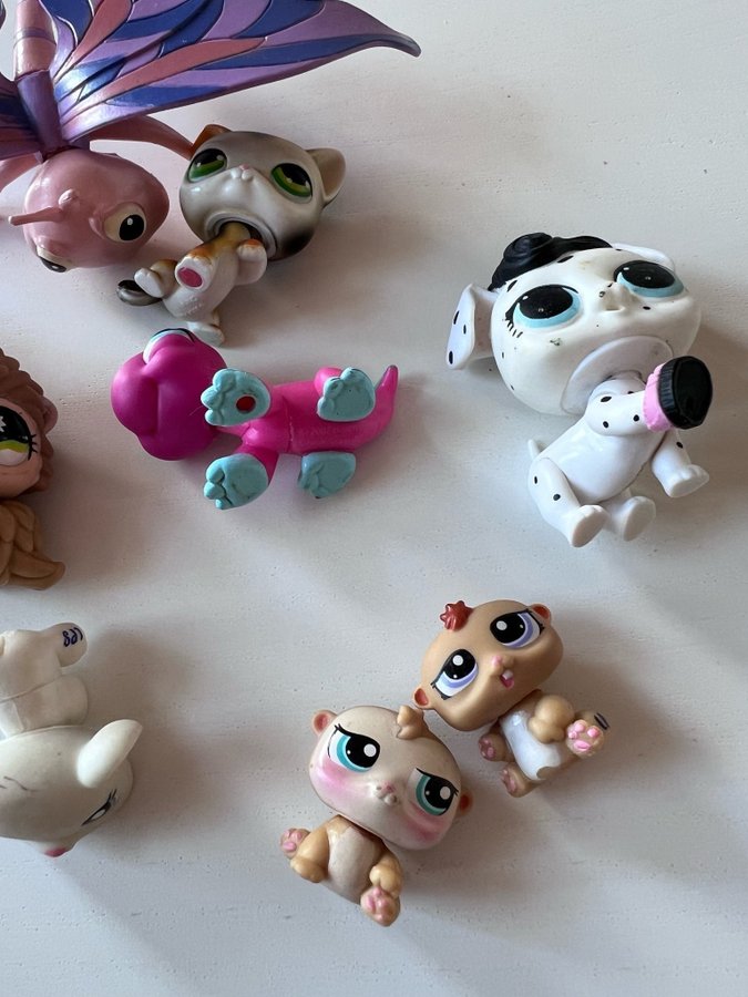 Littlest Pet Shop 9 figurer olika storlekar fin julklapp