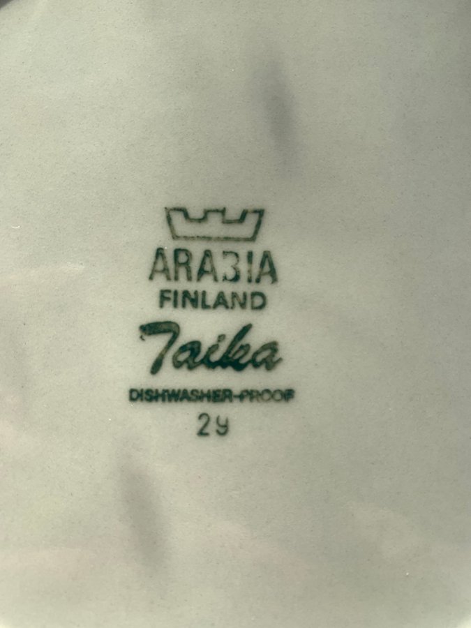 ARABIA Finland stengods Taika tallrik