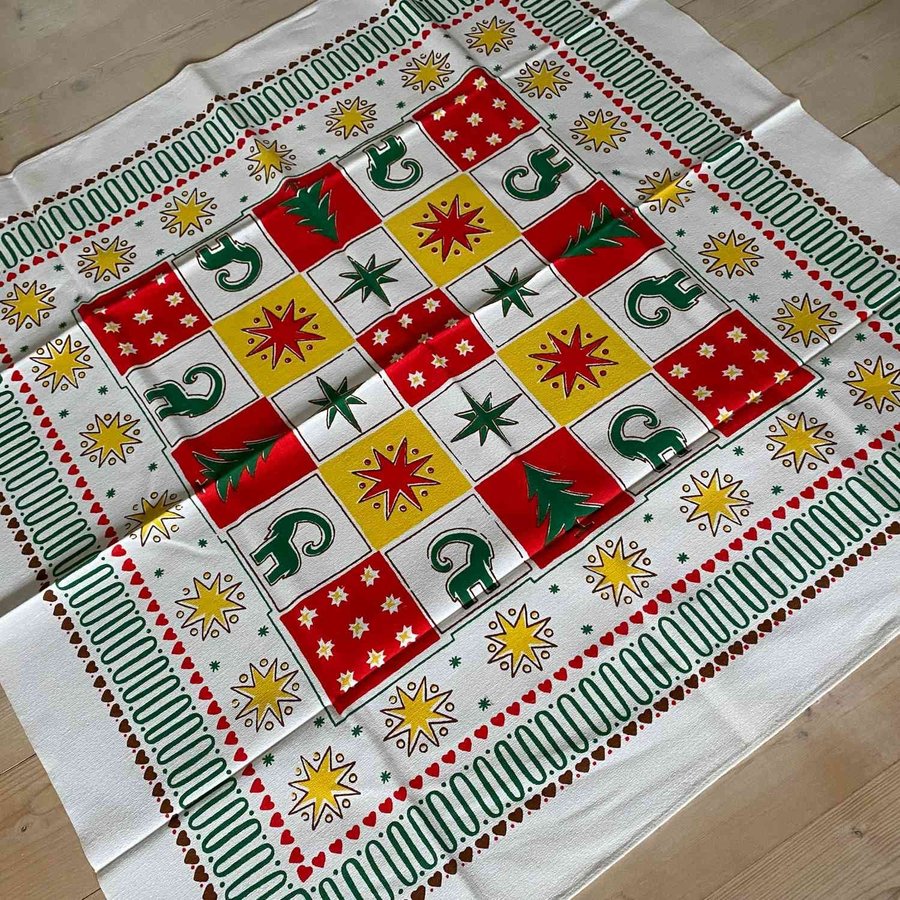 Julduk, äldre retro tryckt, 84 x 86 cm