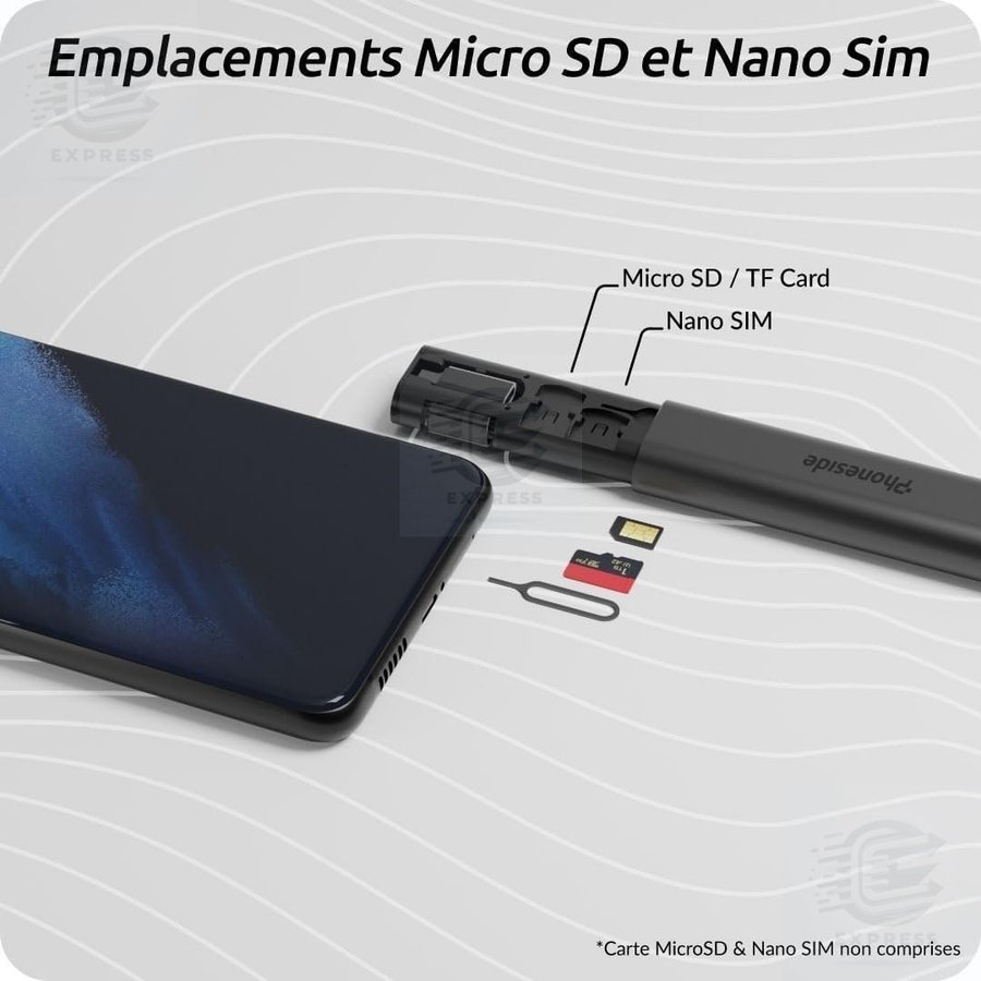 NY Phoneside Spaceline Allt-i-ett-resefodral • 6 tillbehör • USB C 60w kabel