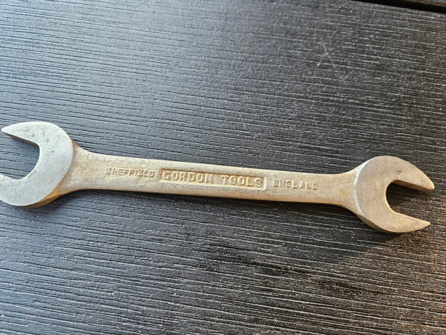 Vintage Gordon Tools gaffelnøgle 5/8 AF - 3/4 AF