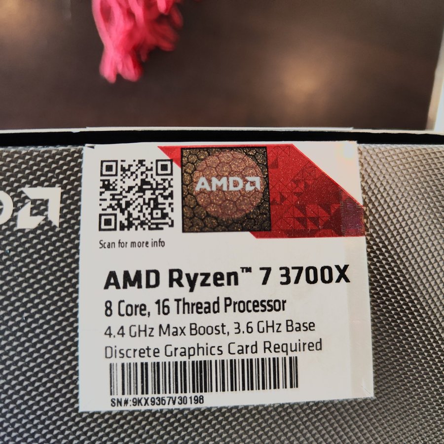 AMD Ryzen 7 3700X, B550 Gaming Gen3, 32GB DDR4 RAM