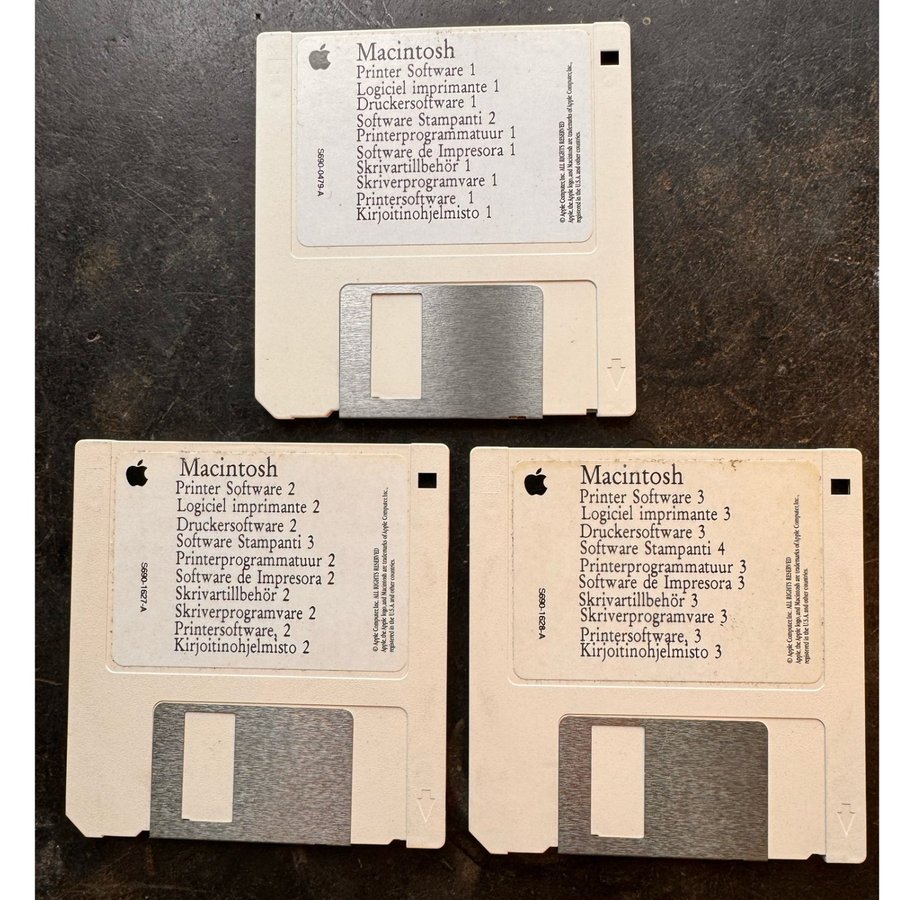 Macintosh printer software