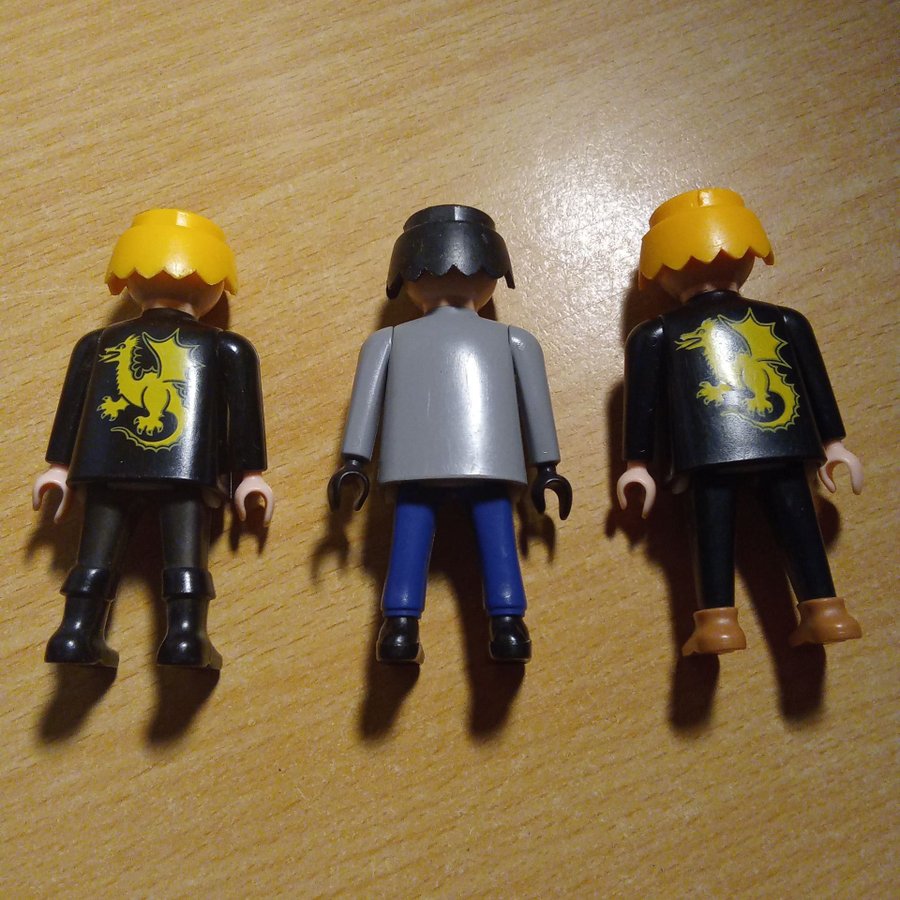 3 st Playmobil figurer