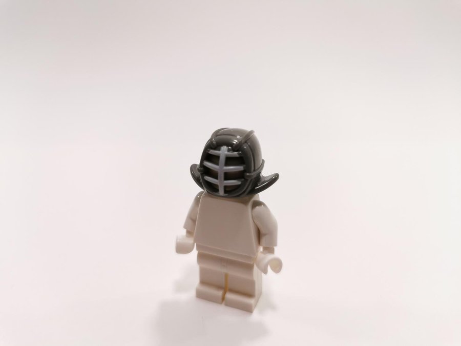 Lego - tillbehör - huvudbonad - ninjago - kendo - mörkgrå (bluish)