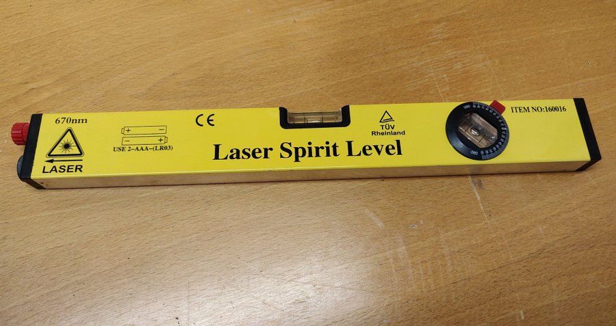 Laser-vattenpass med stativ/tripod