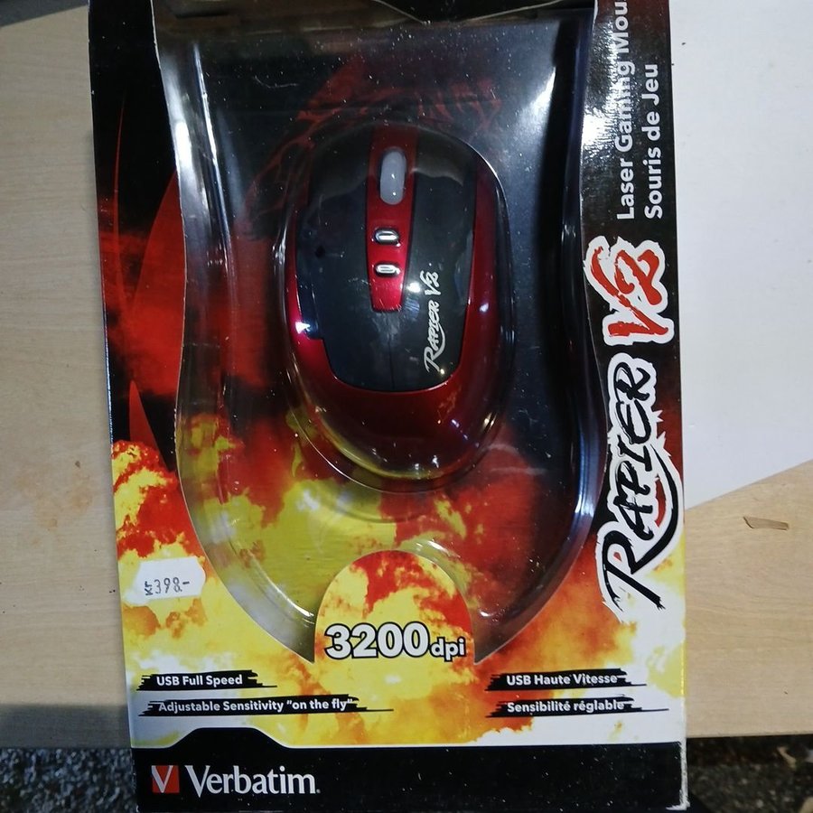 Verbatim Raptor V2 Laser Gaming Mouse