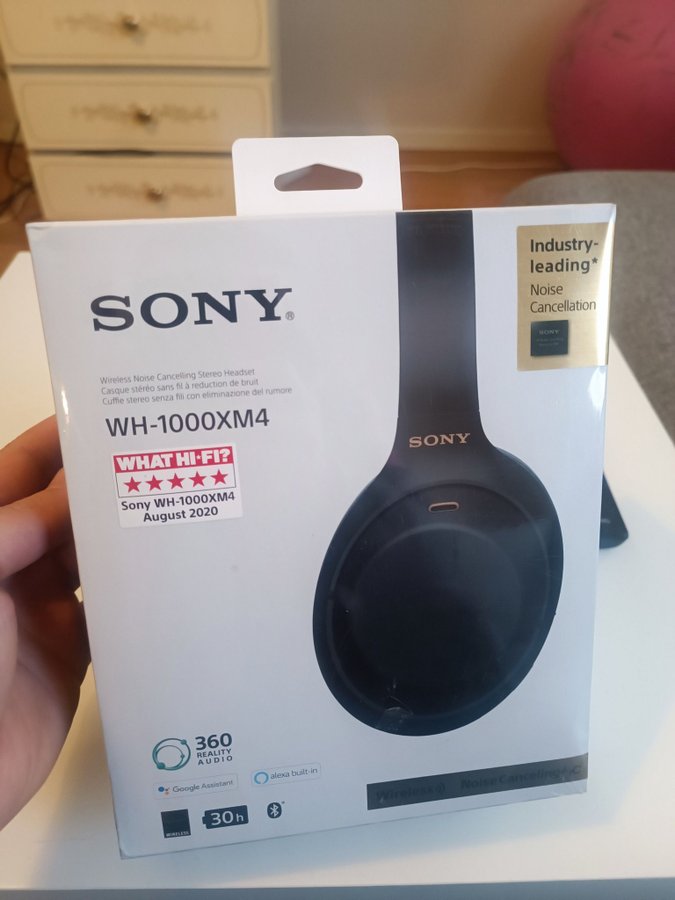 Oanvända Sony WH-1000XM4