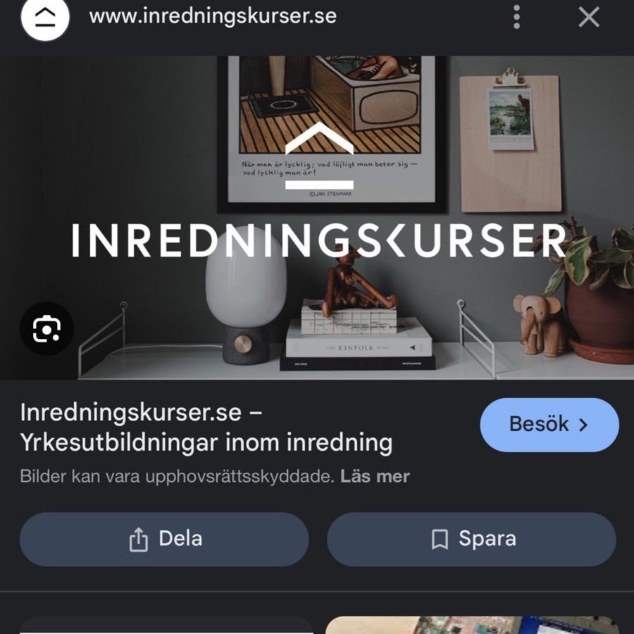 Utbildning hos Inredningskurser.se