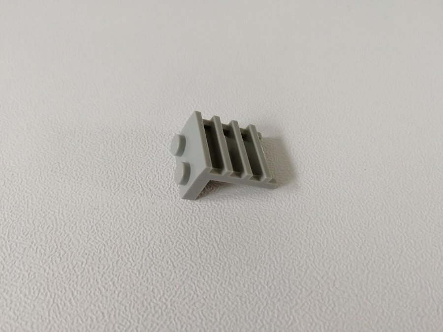 Lego - ladder - stege - grill - 1x2 - part 4175 - ljusgrå (old light gray)