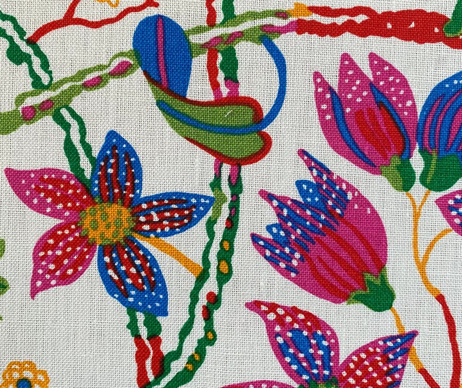 102 x 17 cm Teheran, stuvbit tyg, 100% lin, Svenskt Tenn, Josef Frank