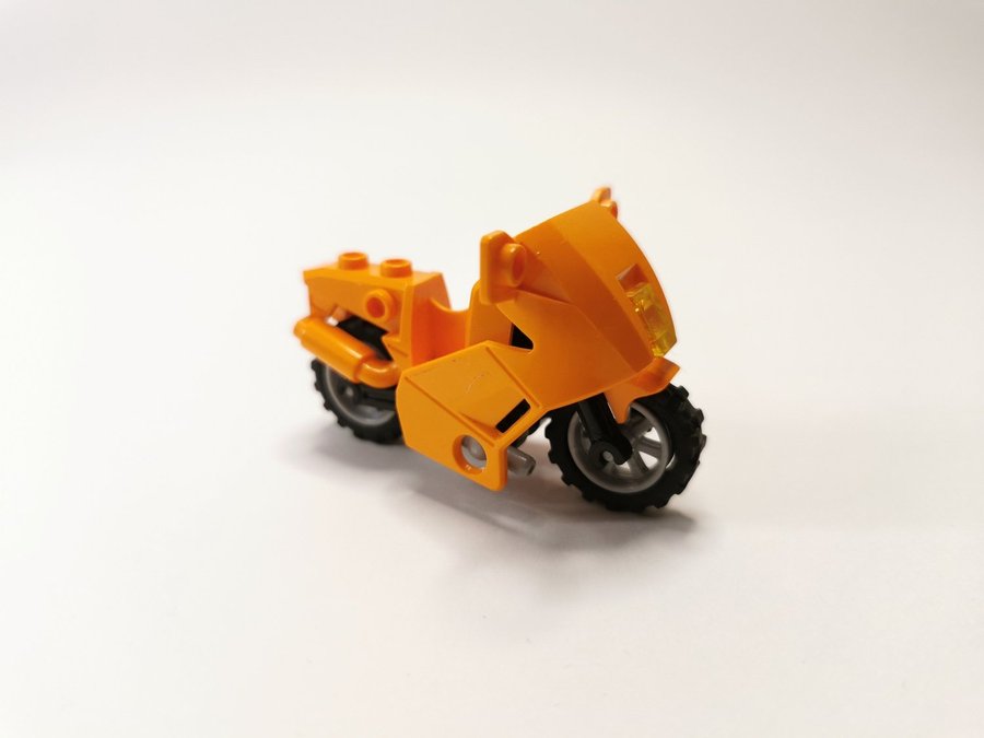 Lego - fordon - motorcykel - orange