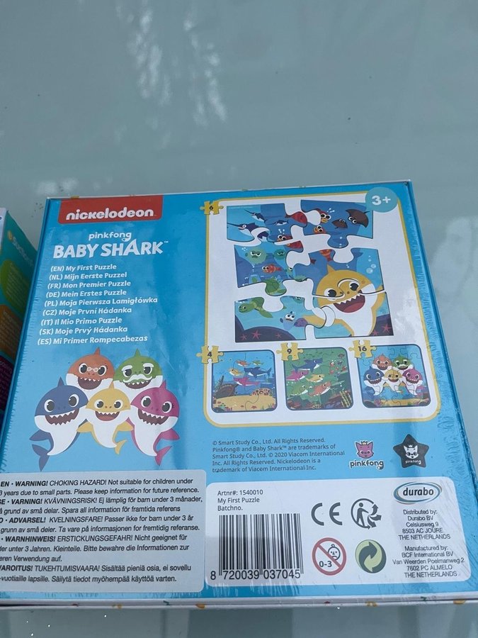 Nytt Baby Shark Pussel sugkopp sugpropp leksak