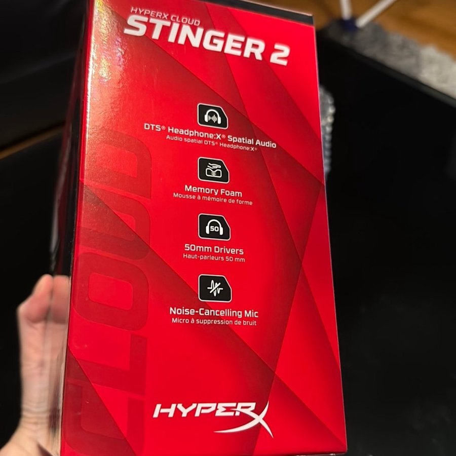 Ny! HyperX Cloud Stinger 2 Gaming headset (svart)