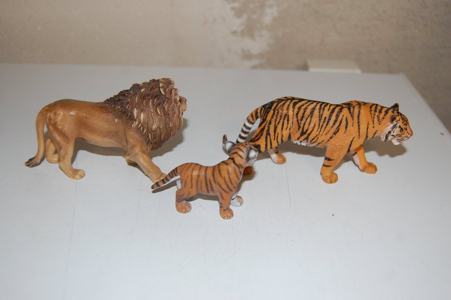 Schleich lejon och tigrar