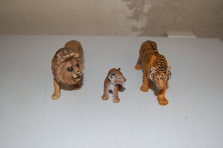 Schleich lejon och tigrar