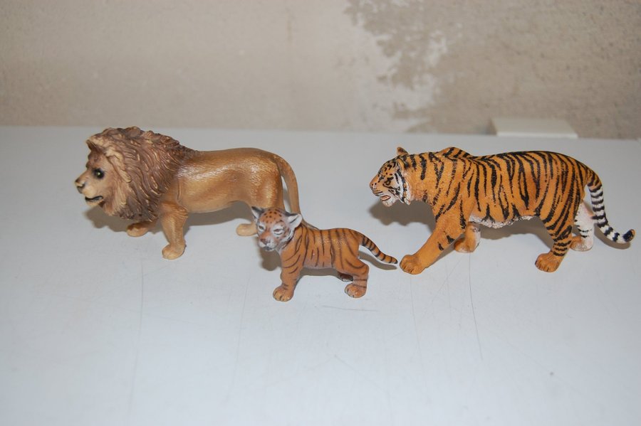 Schleich lejon och tigrar