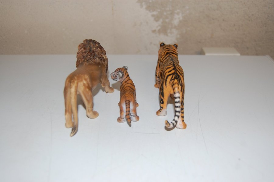 Schleich lejon och tigrar