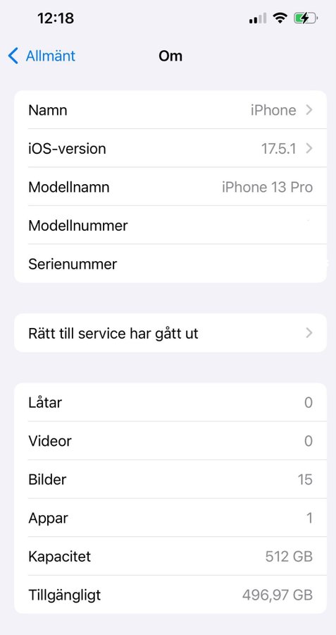 Iphone 13 PRO 512GB (Unik mobil)