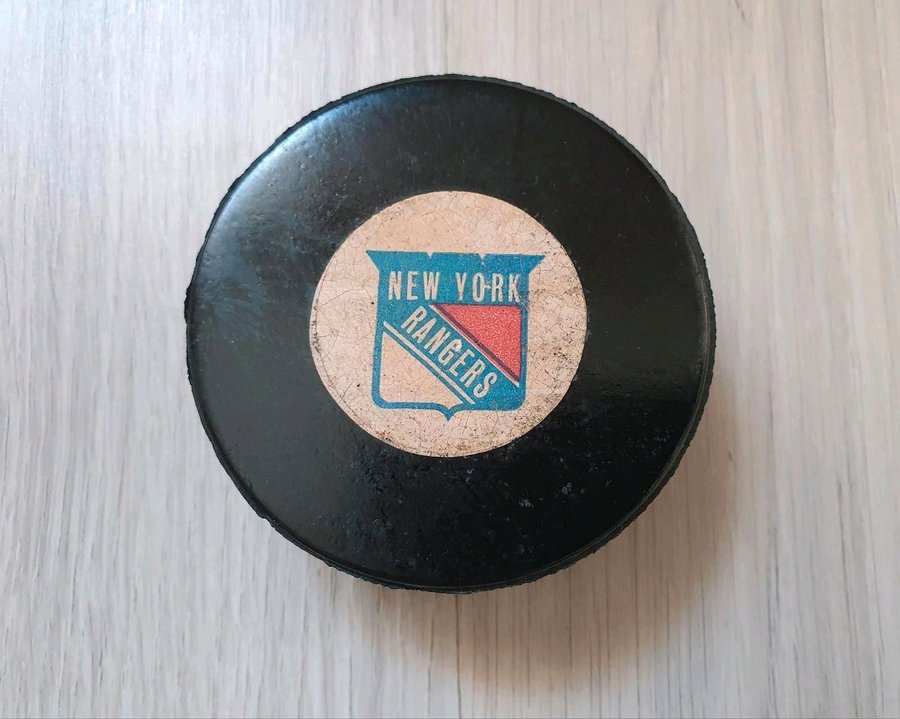 Eishockey Puck NHL New York Rangers, sehr seltener Puck