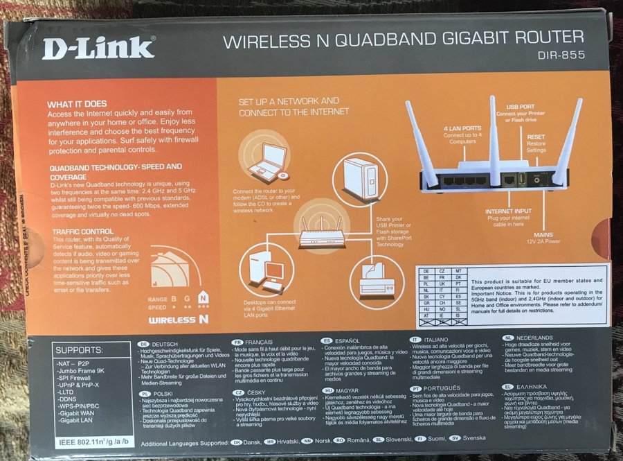 D-Link high speed wireless router