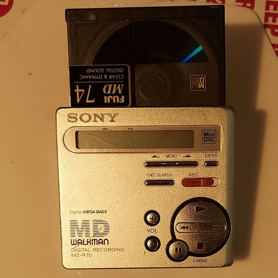 Sony Walkman MZ-R70 Minidisc Spelare MD