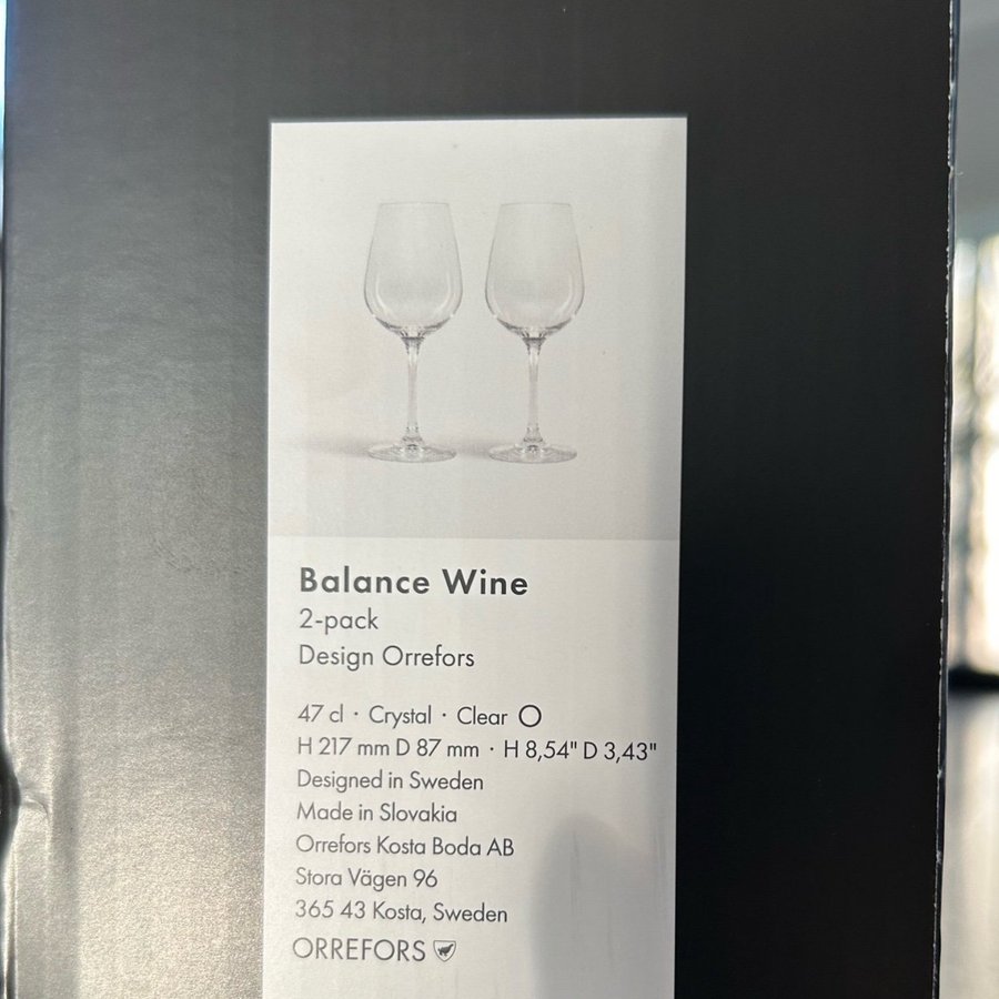 Orrefors Balance Wine Glas 2-pack