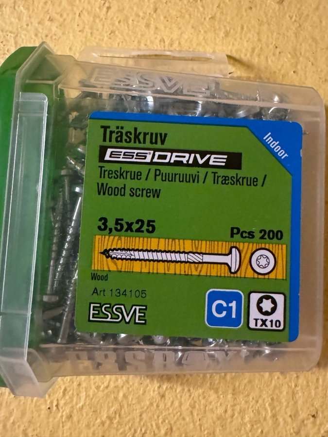 ESSVE träskruv 35x25 200st