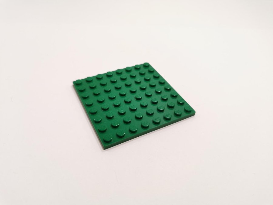 Lego - platta - plate - 8x8 - part 41539 - grön