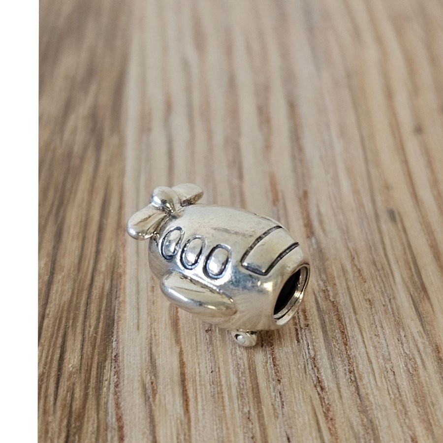 S925 Silver Flygplan Charm Pandora berlock