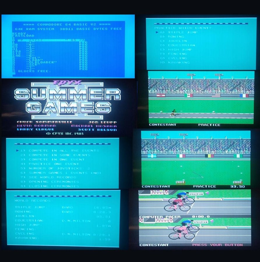 Summer Games II (US Gold - Epyx) Disk ->TESTAD<- Commodore 64 / C64 Spel